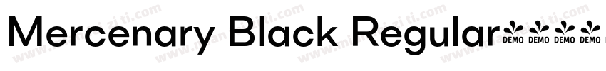 Mercenary Black Regular字体转换